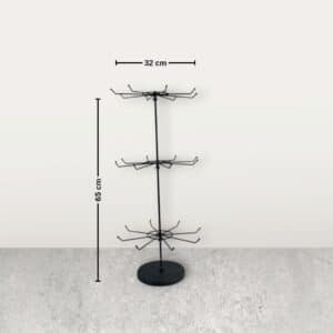 استند گردان 3 طبقه مشکی